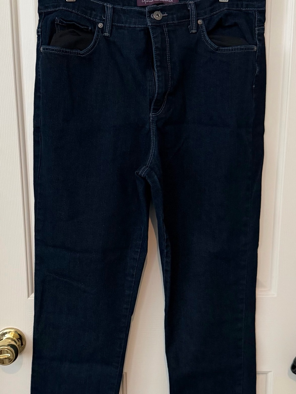 Gloria Vanderbilt Dark Blue Straight Leg Jeans